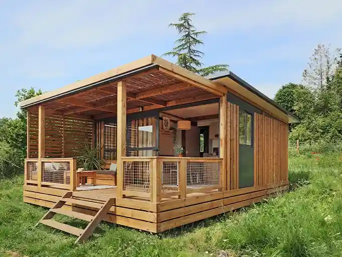 chalet camping Sommières